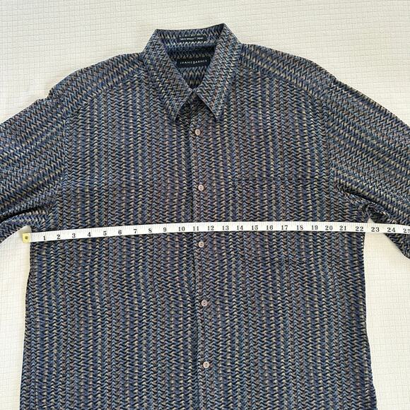 Vintage Jhane Barnes Geometric Pattern Men's Casual Button Down Shirt Size M - Picture 5 of 8